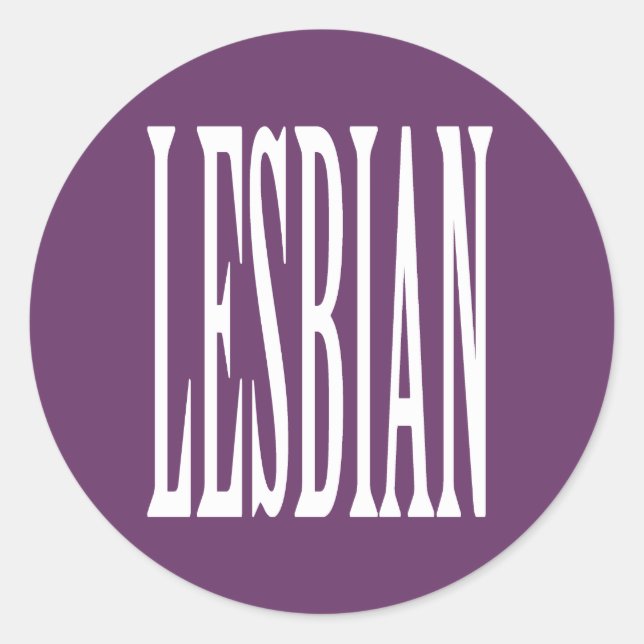 STICKER ROND GRANDE LESBIENNE (Devant)