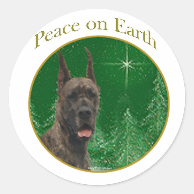 Sticker Rond Grande Paix Dane (Devant)