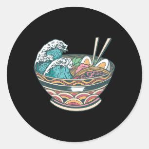 STICKER ROND GRANDE VAGUE RAMEN