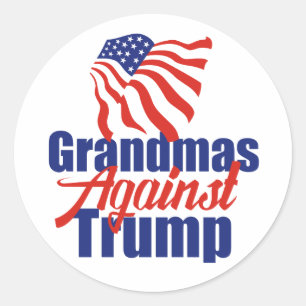 Sticker Rond Grandmas contre Trump