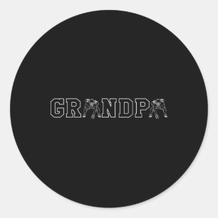 Sticker Rond Grandpa Gramps Grand-parents Day TackCo