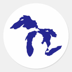 Sticker Rond Grands Lacs