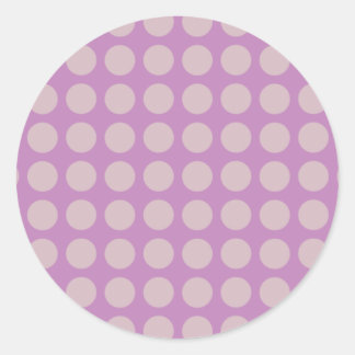 Sticker Rond Grands points - Lilac