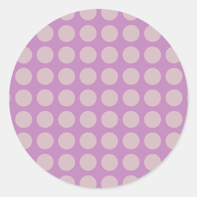 Sticker Rond Grands points - Lilac (Devant)