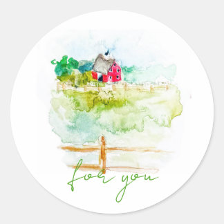 Sticker Rond Grange