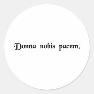 Sticker Rond Grant nous paix