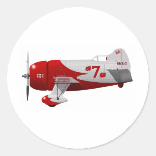 Sticker Rond Granville Brothers Aéronef "Gee Bee R-1"