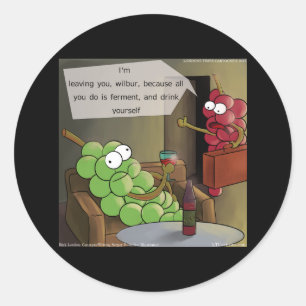 Sticker Rond Grape Divorces