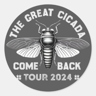 Sticker Rond Graphic Canada - Visite de retour 2024 Design