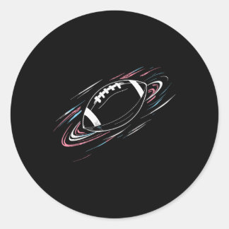 Sticker Rond Graphique 2 du football américain