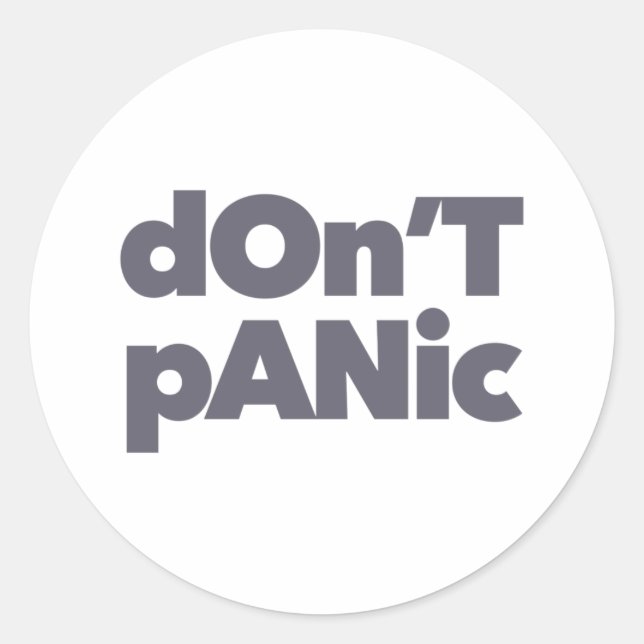Sticker Rond Graphique cool moderne, simple et audacieux de Don (Devant)
