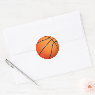 Sticker Rond Graphique de basket-ball