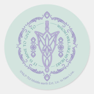 Sticker Rond Graphique de citation ARWEN™ Evenstar