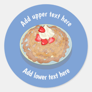 Sticker Rond Graphique de gâteau d'entonnoir - Fairground & Par