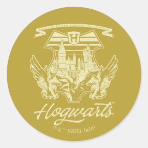 Sticker Rond Graphique du bouclier ailé HOGWARTS™