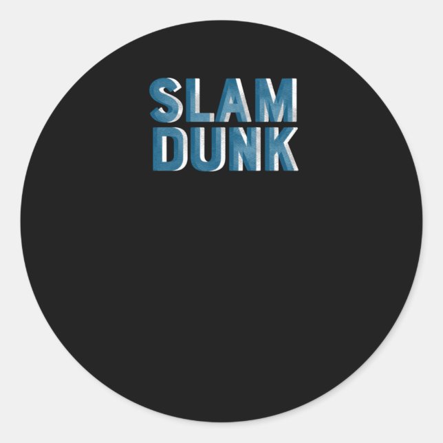 Sticker Rond Graphique Slam Dunk  (Devant)