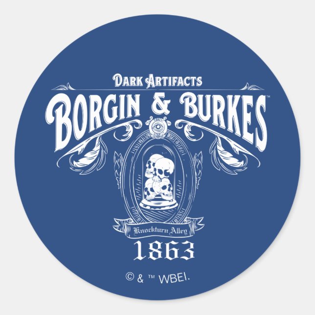 Sticker Rond Graphisme de la boutique d'objets de BORGIN & BURK (Devant)