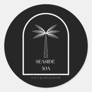Sticker Rond Graphisme de souvenir de vacances à Seaside Florid