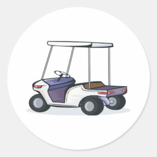 Sticker Rond graphisme de voiturette de golf