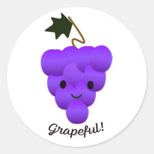 Sticker Rond Grappes mignonnes
