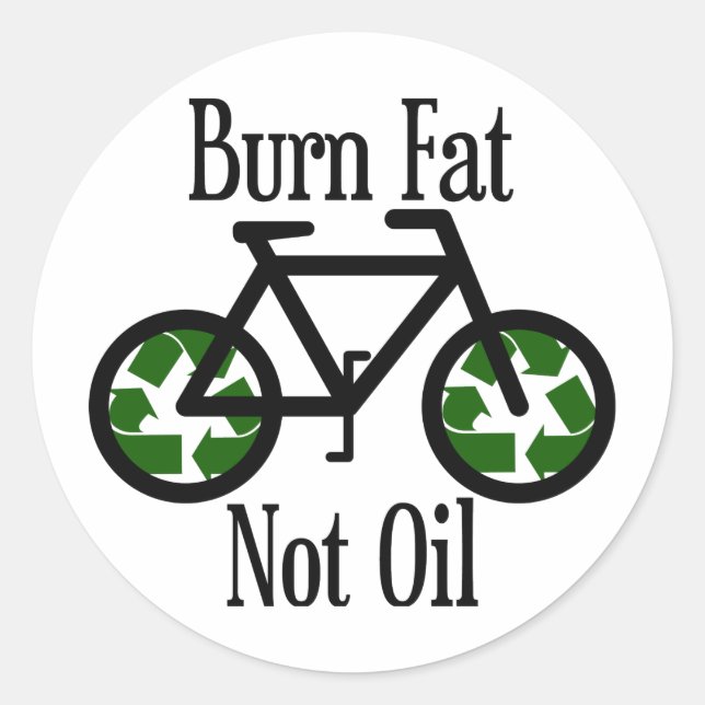 Sticker Rond Gras brûlées et non huile (Devant)