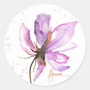 Sticker Rond Gras Floral IV