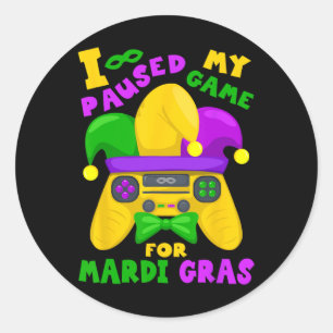 Sticker Rond Gras Outfit Pour Hommes Enfants & amp; Gamer Jeu V