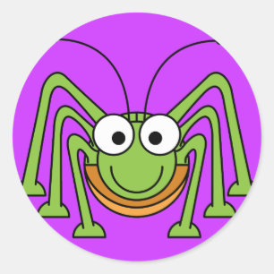 Sticker Rond Grasshopper de dessin