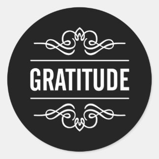 Sticker Rond Gratitude
