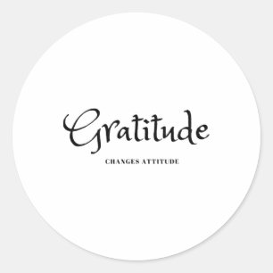 Sticker Rond Gratitude Changements Attitude Thanksgiving Fall S