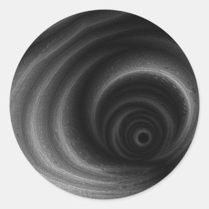 Sticker Rond Gravité noire