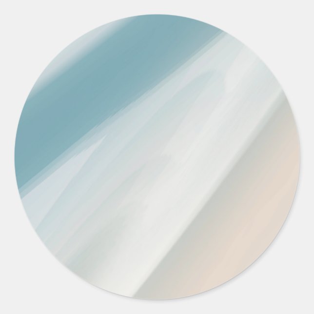 Sticker Rond Gray-blue et beige. (Devant)