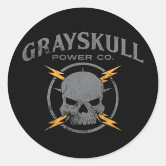 Sticker Rond Grayskull Power Co.