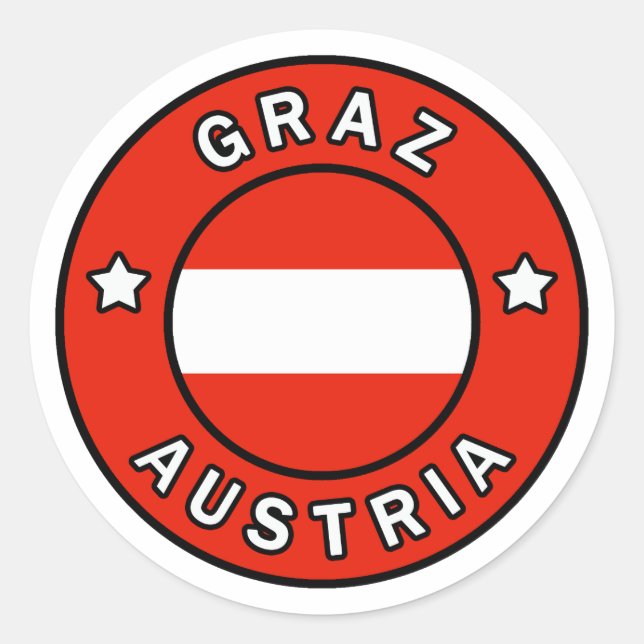 Sticker Rond Graz Autriche (Devant)