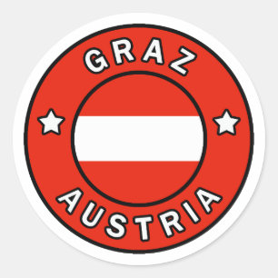 Sticker Rond Graz Autriche