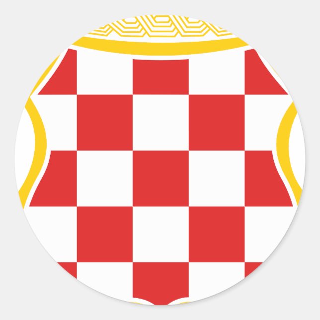 Sticker Rond Grb Herceg-Bosne (Devant)