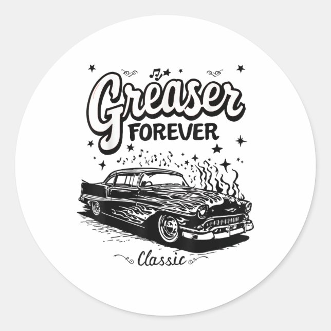 Sticker Rond Greaser (Devant)