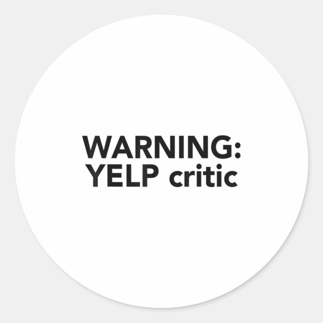 Sticker Rond Great Humor Idea Graphic Uni Adults , Blue, Small, (Devant)