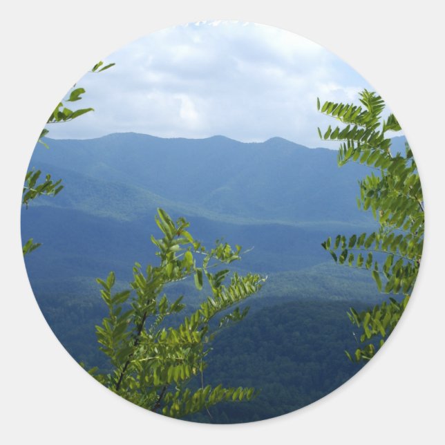 Sticker Rond Great Smokey Mountains (Devant)