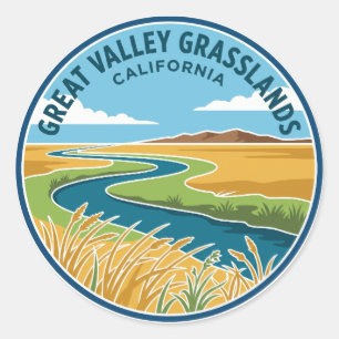 Sticker Rond Great Valley Grasslands State Park Californie