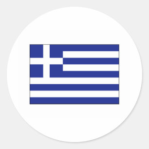 Sticker Rond Grèce FLAG International