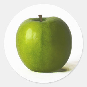 Sticker Rond Green Apple stkcna