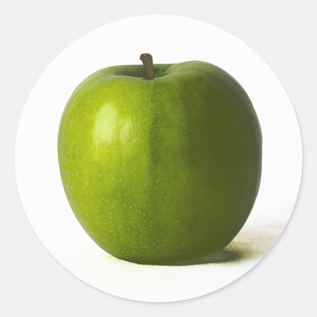 Sticker Rond Green Apple stkcna (Devant)