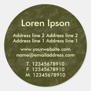 Sticker Rond Green Earth Business / Profil