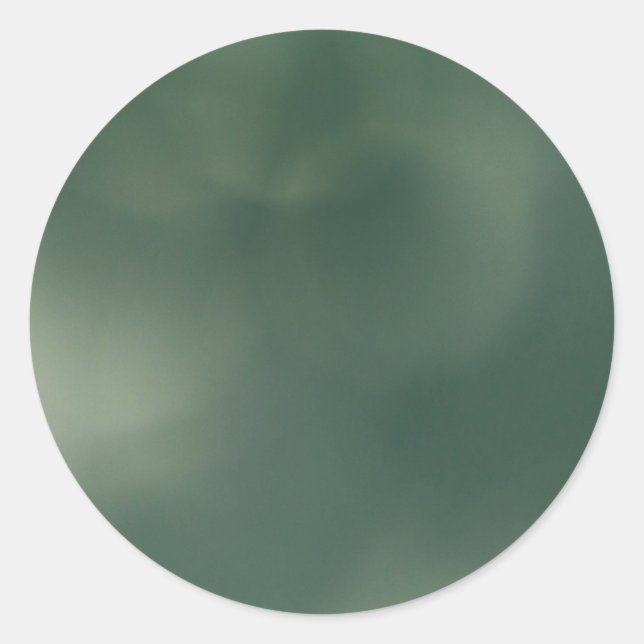Sticker Rond Green Fog (Devant)