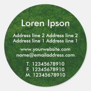 Sticker Rond Green Ground Business / Profil
