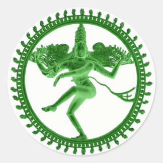 Sticker Rond Green Nataraja