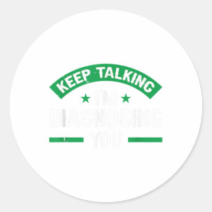 Sticker Rond Green Ribbon Warrior & Supporters - Mental Hea
