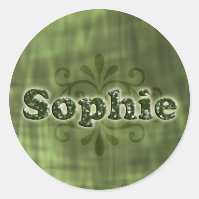 Sticker Rond Green Sophie (Devant)