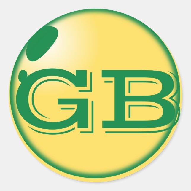 STICKER ROND GREENBAY PACKERS (Devant)
